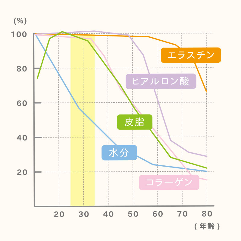 年齢別の肌状態 図解no2