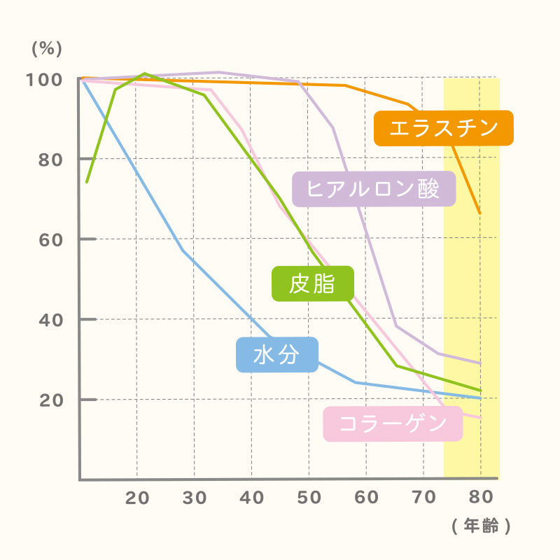 年齢別の肌状態 図解no7